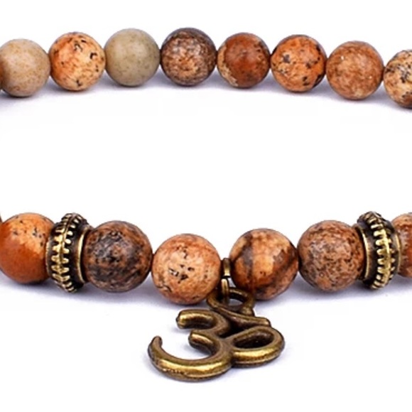 Set of two natural landscape Jasper bracelets - Picture 5 of 6